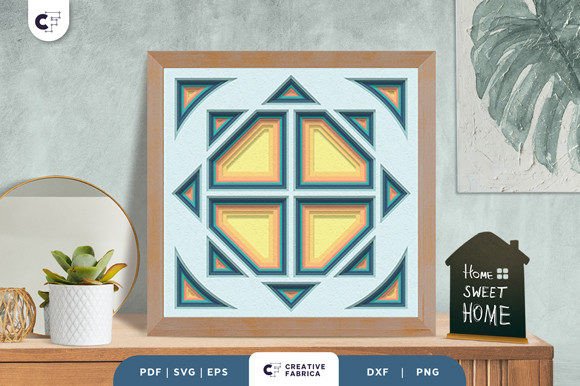 Download Geometrical Squares 3D Shadow Box - Geometric Collection
