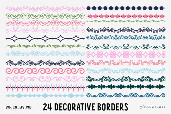 Download Borders SVG Cut Files | Text Dividers - Svg cut files Collection