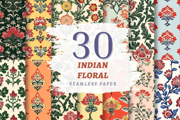 Download Indian Florals Seamless JPEG - India Collection