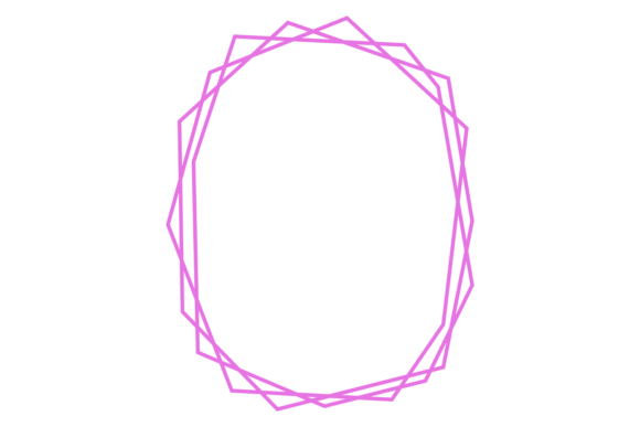 Download Geometric Line Frame. Decorative Polygon - Geometric Collection