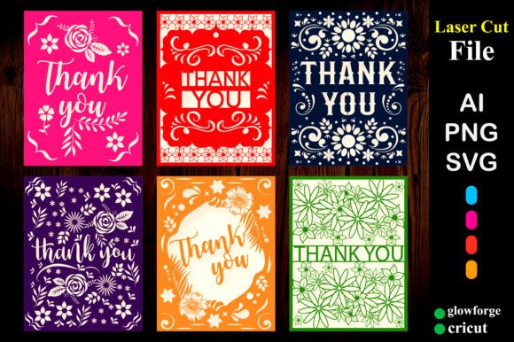Download Thank You Card SVG Cut Files Bundle - Svg cut files Collection