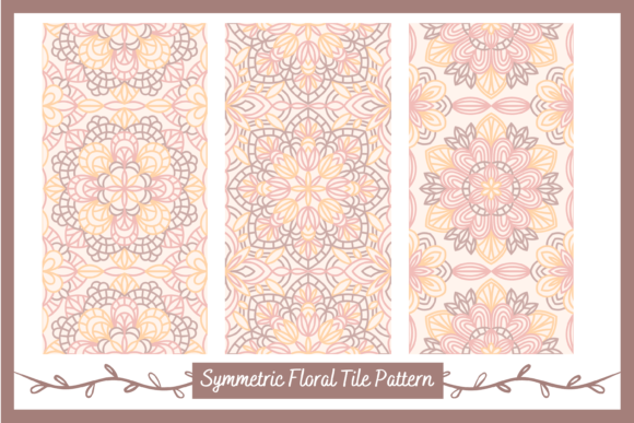 Download Geometric Symmetric Floral Tile Patterns - Geometric Collection