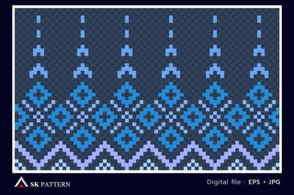 Download Pixel Geometric Vector Ethnic Pattern - Geometric Collection