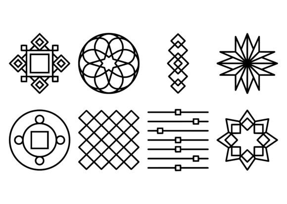 Download Geometric Symbol Elements EPS Bundle - Geometric Collection
